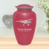 Airplane Cremation Urn - Rose Pink