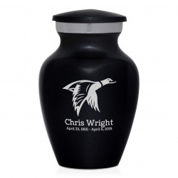 Duck Keepsake Urn - Jet Black