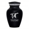 Duck Keepsake Urn - Jet Black