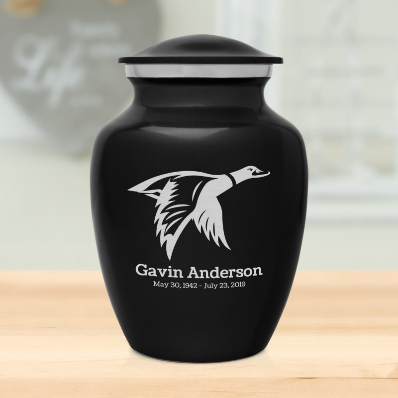Duck Sharing Urn - Jet Black