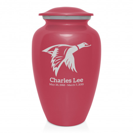 Duck Cremation Urn - Rose Pink