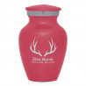 Antlers Keepsake Urn - Rose Pink