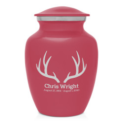 Antlers Sharing Urn - Rose Pink