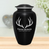 Antlers Cremation Urn - Jet Black