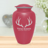 Antlers Cremation Urn - Rose Pink
