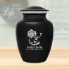 Mermaid Sharing Urn - Jet Black
