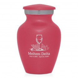 Wine Keepsake Urn - Rose Pink