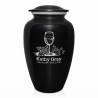 Wine Cremation Urn - Jet Black