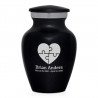 Autism Puzzle Keepsake Urn - Jet Black