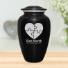 Autism Puzzle Cremation Urn - Jet Black