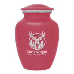 Deer Sharing Urn - Rose Pink