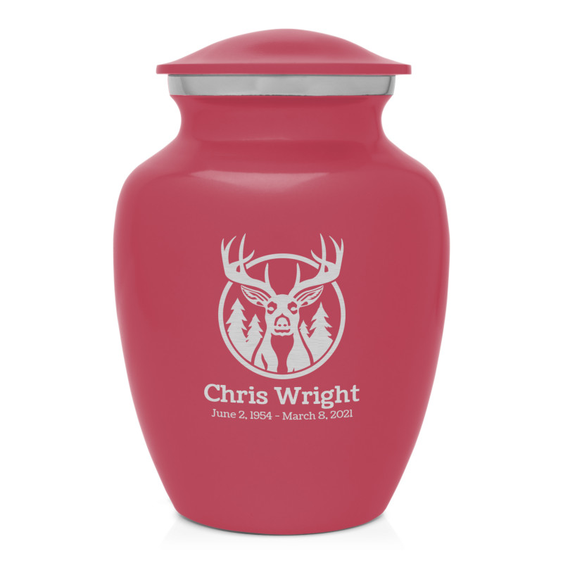 Deer Sharing Urn - Rose Pink