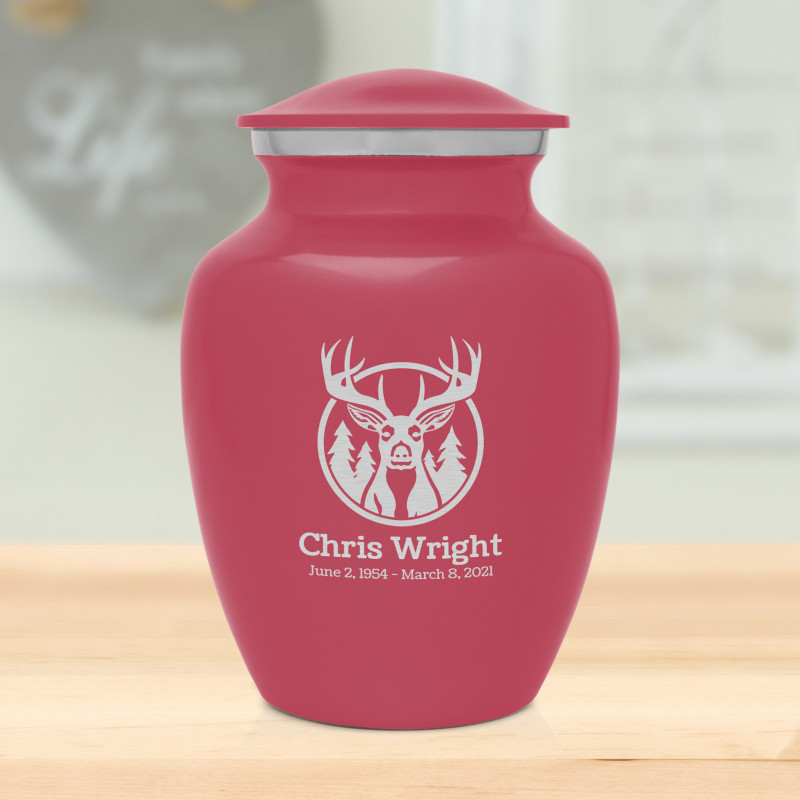 Deer Sharing Urn - Rose Pink