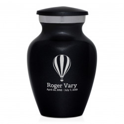 Hot Air Keepsake Urn - Jet Black