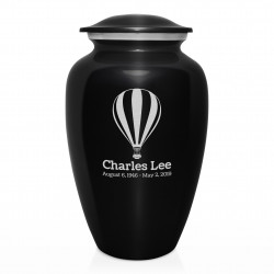 Hot Air Cremation Urn - Jet Black