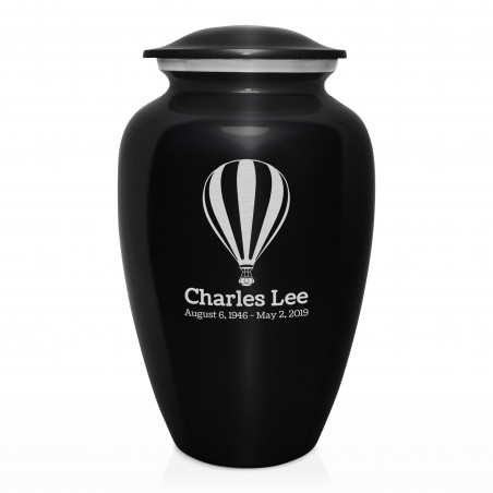 Hot Air Cremation Urn - Jet Black