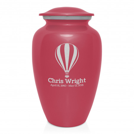 Hot Air Cremation Urn - Rose Pink