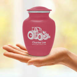 Modern Tractor Sharing Urn - Rose Pink