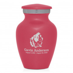 Guinea Pig Keepsake Urn - Rose Pink