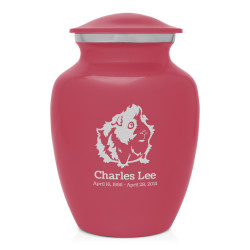 Guinea Pig Sharing Urn - Rose Pink
