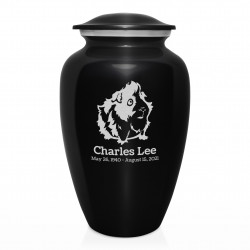 Guinea Pig Cremation Urn - Jet Black