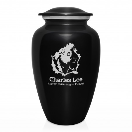 Guinea Pig Cremation Urn - Jet Black