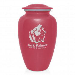 Guinea Pig Cremation Urn - Rose Pink