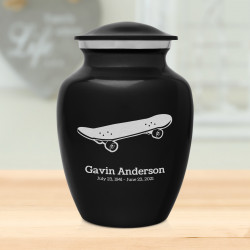 Skateboard Sharing Urn - Jet Black
