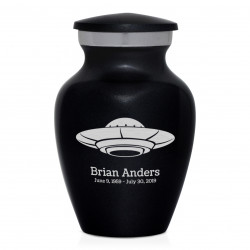 UFO Keepsake Urn - Jet Black