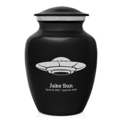 UFO Sharing Urn - Jet Black
