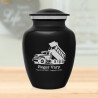 Dump Truck Sharing Urn - Jet Black
