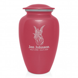 Angel Cremation Urn - Rose Pink