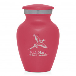 Pheasant Keepsake Urn - Rose Pink