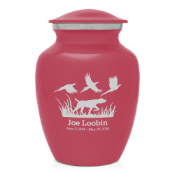 Hunting Dog Sharing Urn - Rose Pink
