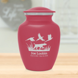 Hunting Dog Sharing Urn - Rose Pink