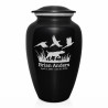 Hunting Dog Cremation Urn - Jet Black