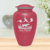 Hunting Dog Cremation Urn - Rose Pink