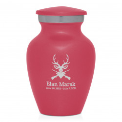 Deer Hunter Keepsake Urn - Rose Pink