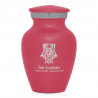 Patriotic Firefighter Keepsake Urn - Rose Pink