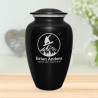 Snowboard Cremation Urn - Jet Black