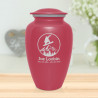 Snowboard Cremation Urn - Rose Pink