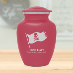 Pirate Flag Sharing Urn - Rose Pink
