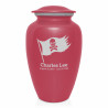Pirate Flag Cremation Urn - Rose Pink