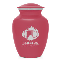 Snow Goggles Sharing Urn - Rose Pink