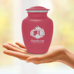 Snow Goggles Sharing Urn - Rose Pink