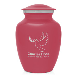 Peace Dove Sharing Urn - Rose Pink
