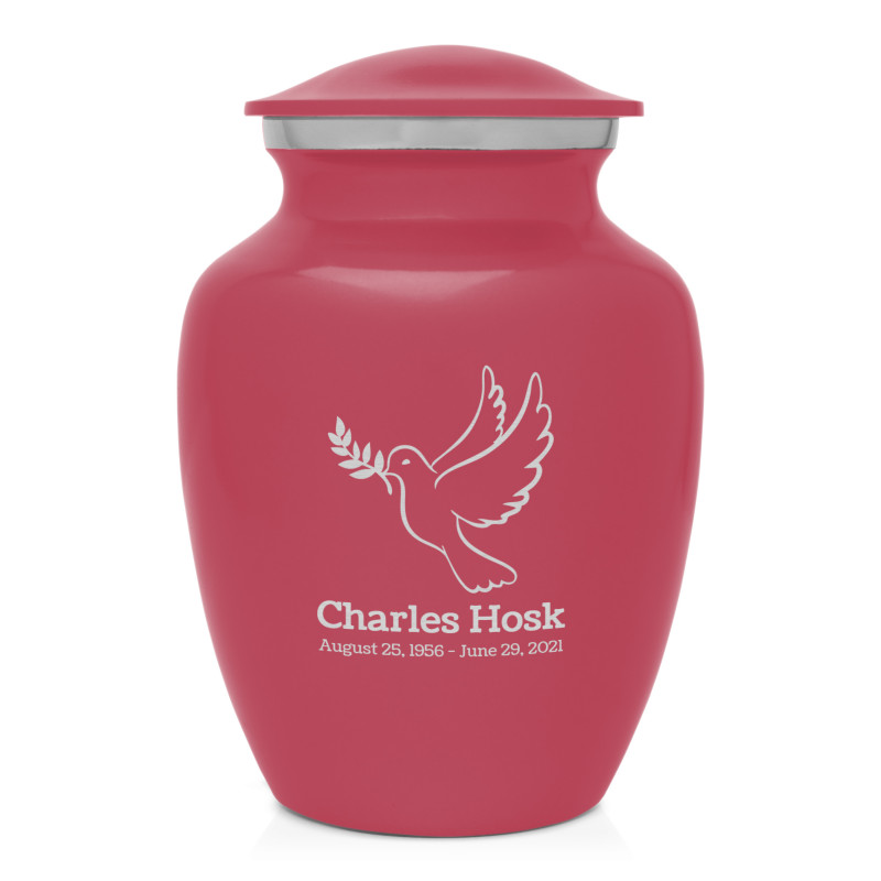 Peace Dove Sharing Urn - Rose Pink