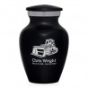 Bulldozer Keepsake Urn - Jet Black