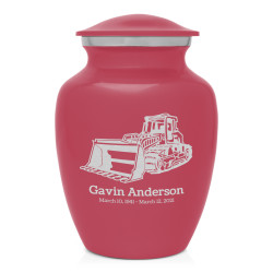 Bulldozer Sharing Urn - Rose Pink