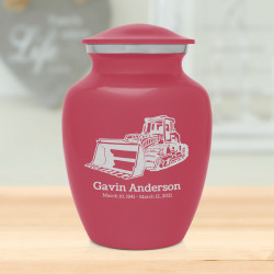 Bulldozer Sharing Urn - Rose Pink
